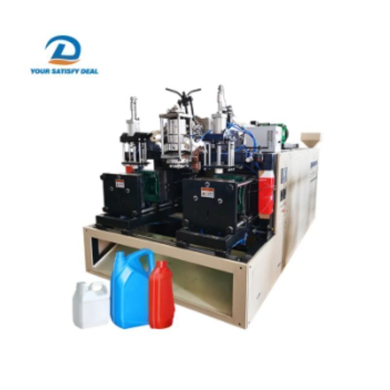 Prix de la machine de moulage par soufflage de bouteilles d'huile de lubrification en plastique semi-automatique