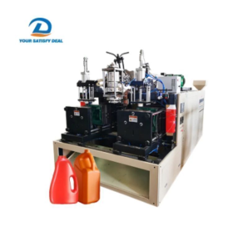 Prix de la machine de moulage par soufflage de bouteilles d'huile de lubrification en plastique semi-automatique