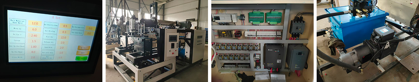 Machine de moulage par soufflage d'extrusion de bidon en plastique 5L