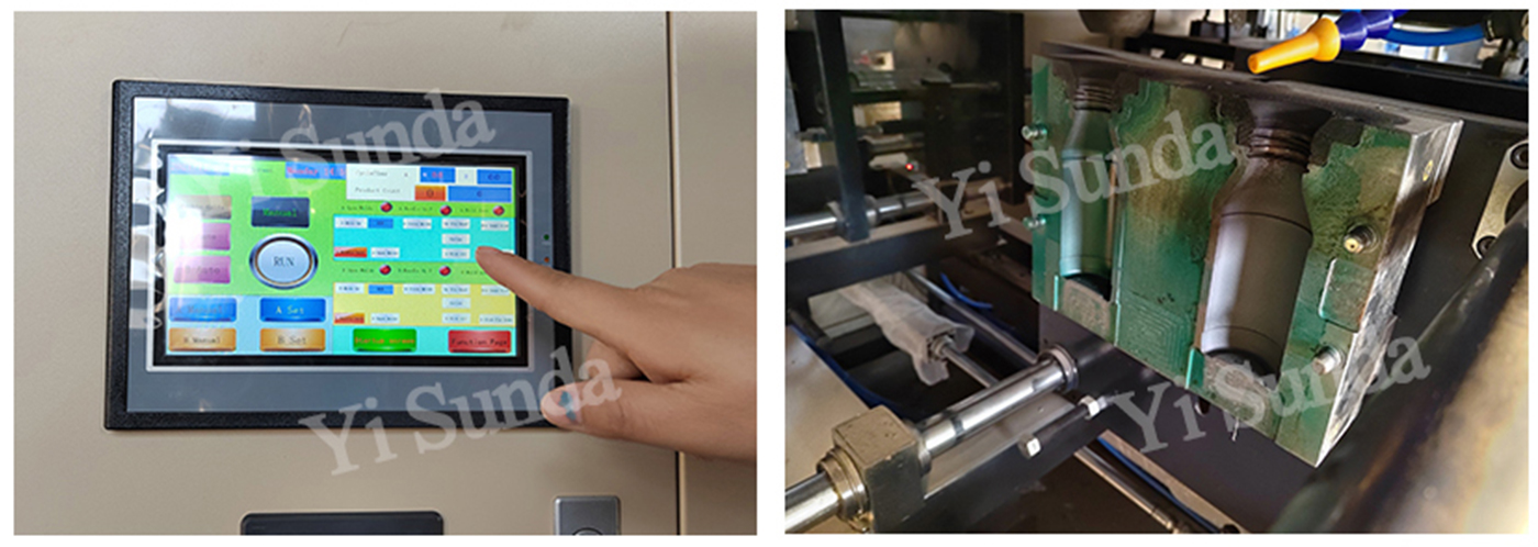 Petite machine de moulage par soufflage