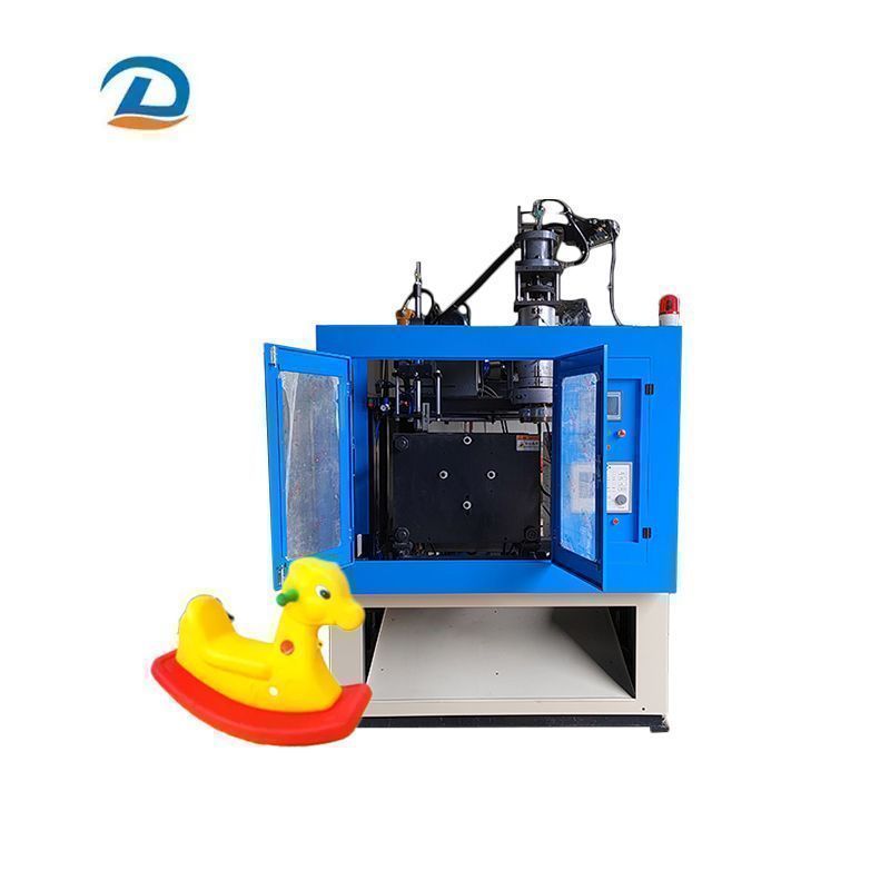 Machine de moulage par soufflage de pots d'huile &agrave; double vis semi-automatique avec conception de ligne de niveau de liquide