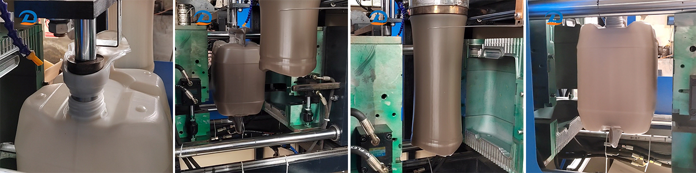 1L 2L 5litre 10L PP PE HDPE bouteille en plastique Jerry Can Extrusion Machine de moulage par soufflage baril en plastique prix de la machine de moulage par soufflage